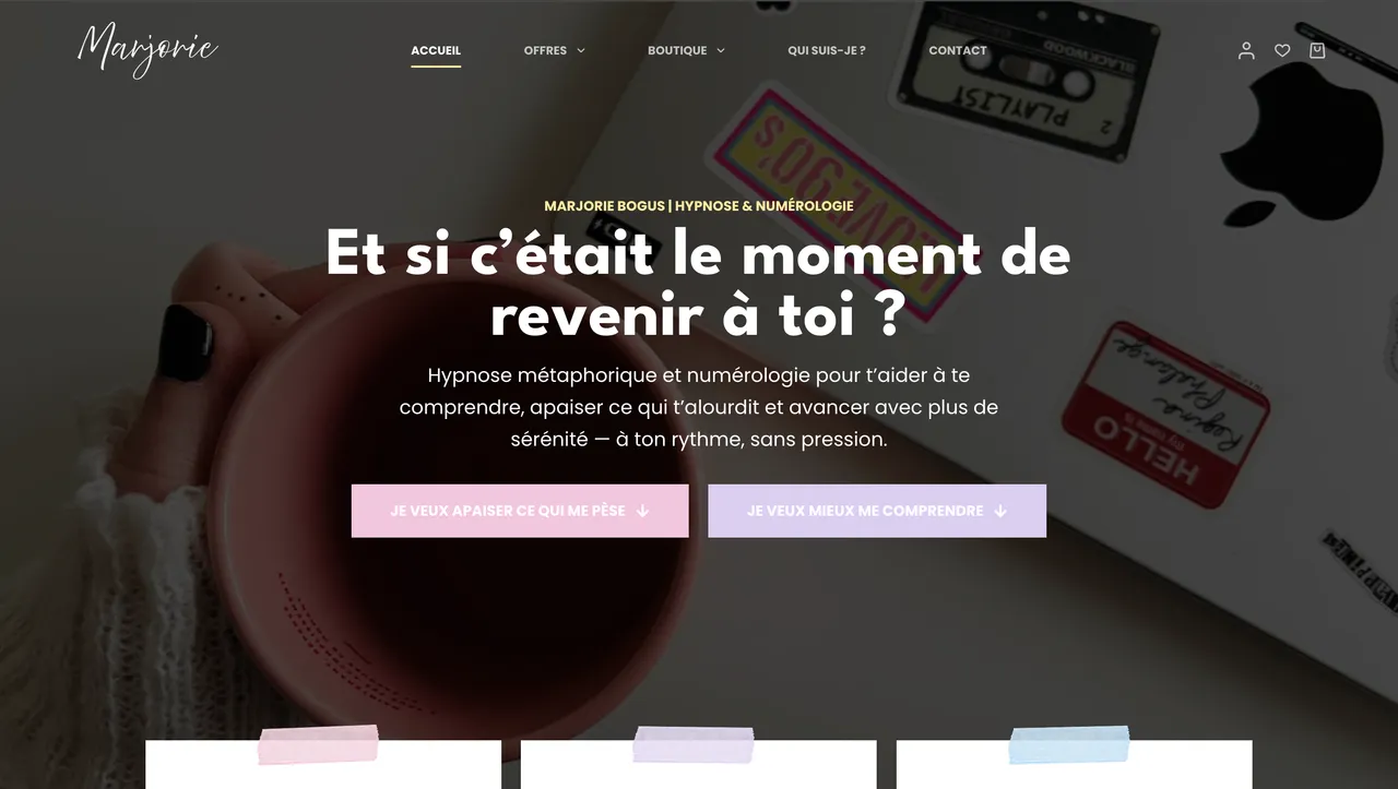 Site web créé avec la formation