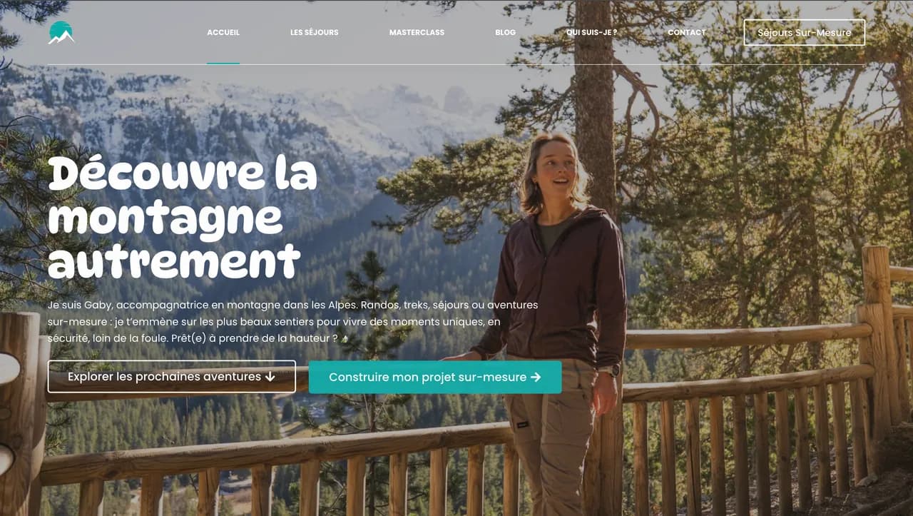 Site web créé avec la formation