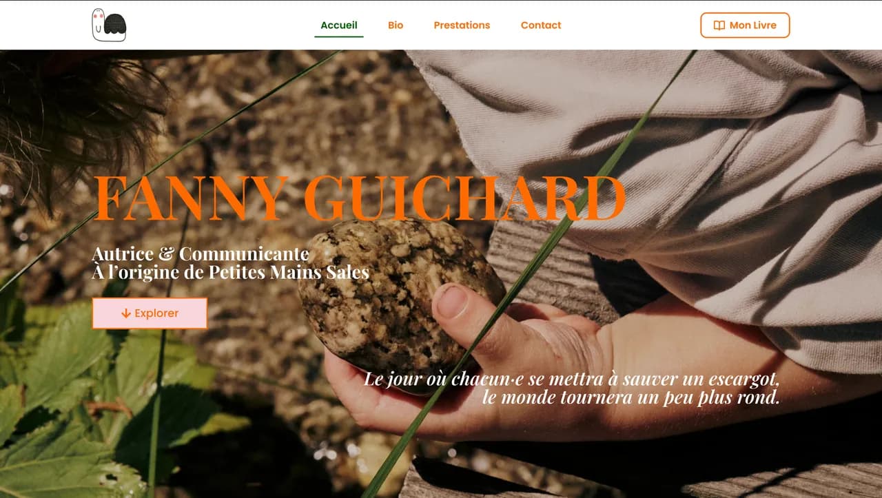 Site web créé avec la formation