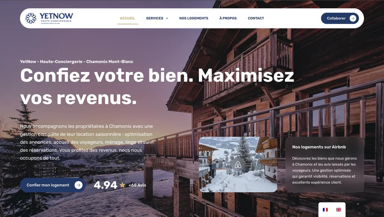 Site web créé avec la formation