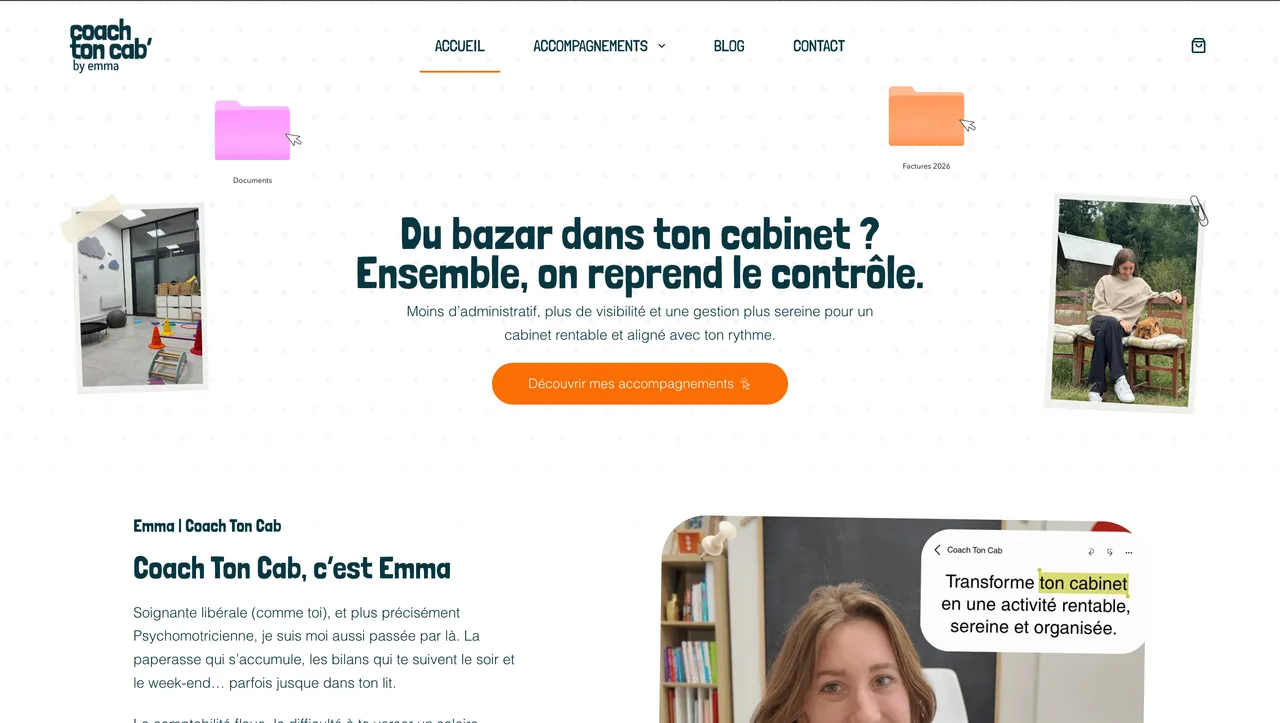 Site web créé avec la formation